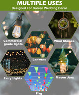 Eazielife Outdoor String Light Pole, 10 FT Heavy Duty Hanging Light Stand Pole for Outside Hard Soil Wood Backyard, Patio, Christmas, Wedding, Party (2 Packs) Eazielife