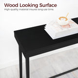 MAHANCRIS Narrow Console Table, Black Entryway Table for Hallway, Small Foyer Tables for Entryway, Behind Couch Sofa Table for Living Room, Hallway, Corridor, Easy Assembly, Black CTHB11801 MAHANCRIS