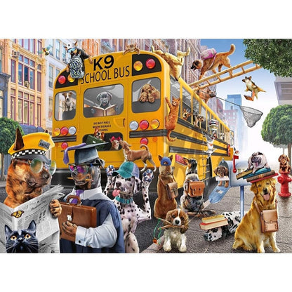 Ravensburger Pet School Pals 150-Piece Puzzle | Unique Kid-Friendly Design Construction | Perfect Family Fun | Enhances Creativity and Concentration