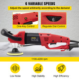 VEVOR Wet Polisher Grinder, Variable Speed 4" & 5" Diamond Polishing Pads, Buffing Machine with 78.7" Water Pipe Adapter & Splash Shield, Electronic Concrete Stone for Title Floor Countertop CE VEVOR