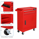 TUFFIOM 5-Drawer Rolling Tool Chest, Tool Storage Cabinet w/Drawers, Wheels, Detachable Top & Adjustable Shelf, Mechanic Tool Organizer Box for TUFFIOM