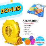 Yard Bounce House for Kids 3-8, Inflatable Bounce House with Slide, Bouncy House with Blower & Play Balls for Indoor Outdoor, 9.5x6.5x6.5FT Bouncy Castle for Toddlers Party YARD