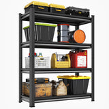 Huhaneon Garage Shelves Heavy Duty - 40''W 2,000Lbs Metal Adjustable Storage Shelving Rack Units for Warehouse Basement Pantry Kitchen 40" W x 16" D x 66" H 4 Tier Black Huhaneon