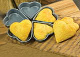 Fox Run Linked Heart Cake Pan, 4-Inch, Preferred Non-Stick Fox Run