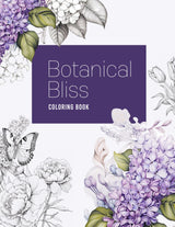 Botanical Bliss: Colouring Book for Teen and Adult, Flower botanical Drawings and Prints, Relaxation Stress Relief Colouring Majosta