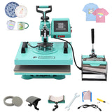 6 in 1 Heat Press Machine, 15x15 inch Sublimation Heat Press, 360° Swing Away Digital Heat Transfer Multifunction Heat Transfer Sublimation Combo for T-Shirt, Cap, Mug, Plate, Pillow, Bag GarveeHome