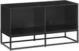 Crosley Furniture Enzo Medium Vinyl Record Storage TV Stand and Entertainment Center, Media Console, Black Crosley Furniture