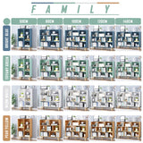 IOTXY Wooden Open Shelf Bookcase - 3-Tier Floor Standing Display Cabinet Rack with Legs, 8 Cubes Bookshelf, Warm White IOTXY
