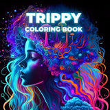 Trippy Coloring Book: 45 trippy coloring pages including Trippy Landscapes, Magic Fungi and Cosmic Beings | Stress Relief and Relaxation Majosta
