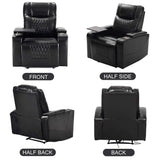 Merax Electric recliner chair with USB Charge Port, 360 Swivel Tray Table, Hand in-Arm Storage, and Cup Holders, ambient lighting Gaming Home Theater Seating Merax