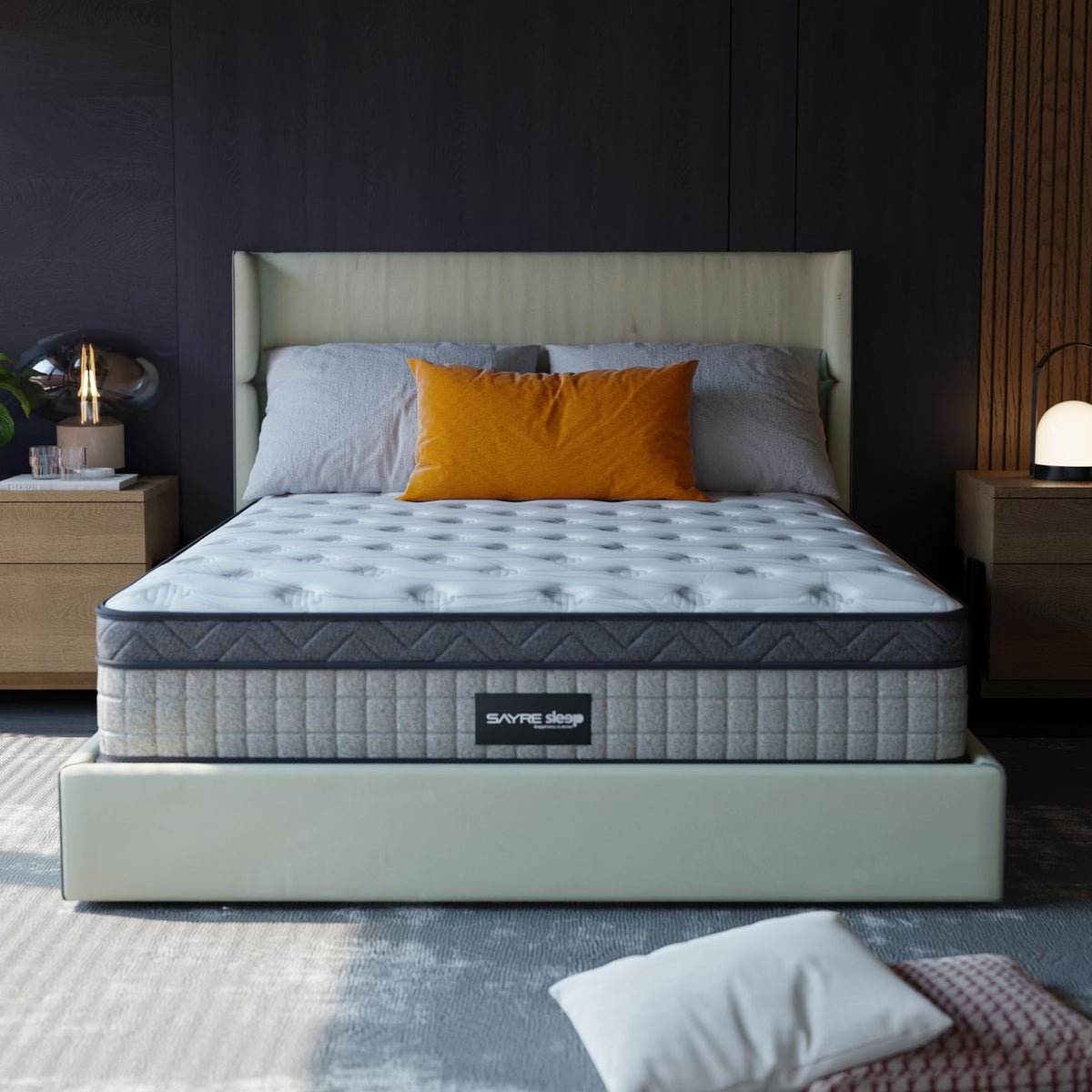 SAYREE 10 Inch Twin Memory Foam Mattress in a Box – Cooling Gel Infused, CertiPUR-US & Oeko-TEX Certified, Pressure Relief, Medium Firm Mattress for Back Pain SAYRE SLEEP