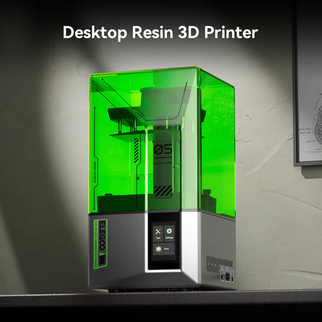 ELEGOO Mars 5 Resin 3D Printer with 4K Mono LCD,Automatic Leveling, Desktop 3D Printer with Printing Size of 5.65 * 3.53 * 5.91 inches ELEGOO