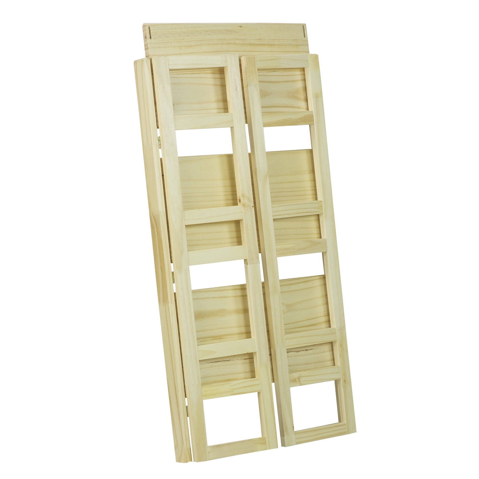 Casual Home 3-Shelf Folding Student Bookcase (20.75" Wide)-Natural - WoodArtSupply