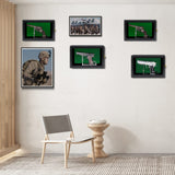 COMSREV Single Handgun Pistol Revolver Gun Display Case Wall Mount Lockable Black Felt Wood Cabinet w/ 98% UV Protection Acrylic Clear Door Gun Shadow Box Stand Rack Holder COMSREV