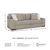 Signature Design by Ashley Maggie Contemporary Sofa for Living Room, Light Brown Signature Design by Ashley