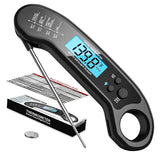 Meat Thermometer Digital, Instant Read Meat ThermometerI for Grill and Cooking, Waterproof Food Thermometer for Kitchen and Outside, BBQ, Turkey, Candy, Liquids, Beef ROUUO