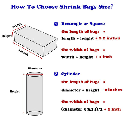 Shrink Wrap Bags,100Pieces 10x14 Inches Clear PVC Heat Shrink Wrap for Shoes, Soap, Book, Bath Bombs, Film DVD/CD, Candles, Jars and Homemade DIY Projects