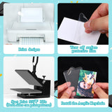 Wonderjune 25 Pcs Sublimation Keychain Blanks Acrylic Photo Insert Blank Keychain Fall Thanksgiving Christmas DIY Crafts Gifts Wonderjune