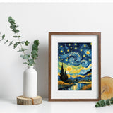 Yanfairy Starry Night Diamond Art Painting Kits for Adults, Full Drill Diamond Dots Paintings for Beginners, Round 5D Paint with Diamonds Pictures Gem Art Painting Kits DIY Crafts Kits 12x16inch Yanfairy