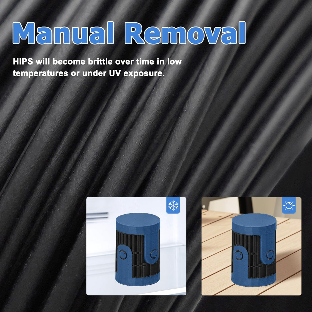 HIPS Filament 50g for 3D Printing Filament ABS Support Filament 1.75mm yxpolyer