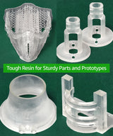 SuperPP Tough 3D Printer Resin Fastest 1.4GPa 50um Print in 1.3 secs, Made in Korea by 3DMaterials (1000g, Clear) 3DMaterials