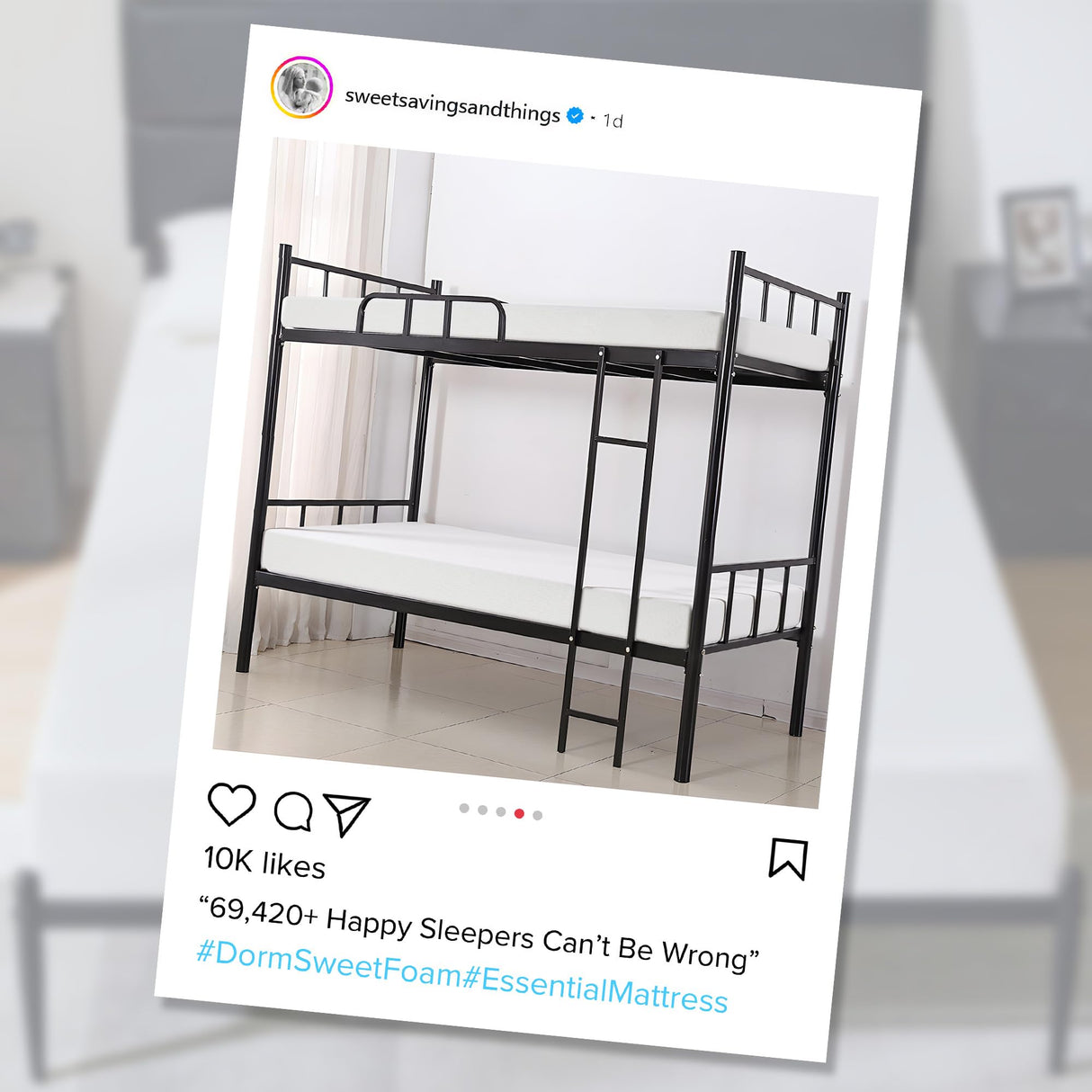 BedsPick 8 Inch Twin Mattress, Cooling Gel Memory Foam for Pressure Relief, CertiPUR-US Certified Medium Firm Twin Size Mattress in a Box, Removable Washable Cover BedsPick