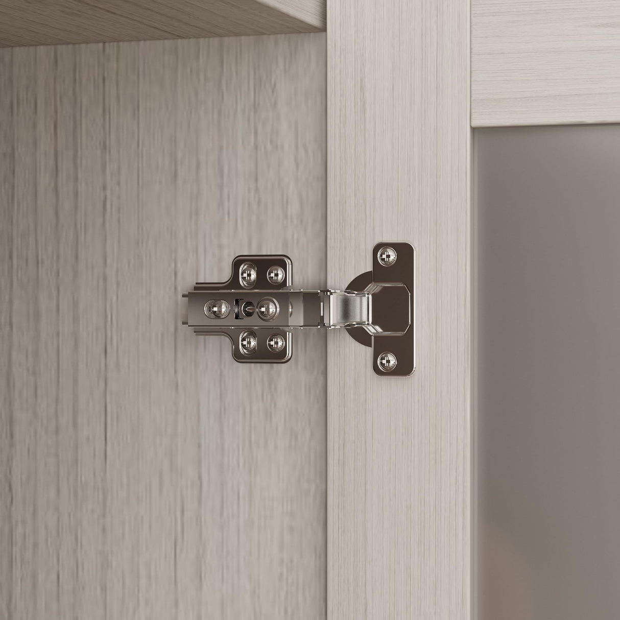 Homsee Armoire Wardrobe Closet with 4 Frosted Glass Doors, Hanging Bars, Shelves & Drawers, Wooden Closet Storage Cabinet for Bedroom, Warm Grey (63”L x 19.7”W x 70.9”H) Homsee