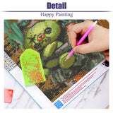 nekpiahu Gothic Diamond Art Kits for Adults,Diamond Painting Kits for Adults,DIY Round Full Drill Diamond Dot,5D Diamond Painting for Adults,Crystal Art Gem Art for Home Decor 12x16inch nekpiahu