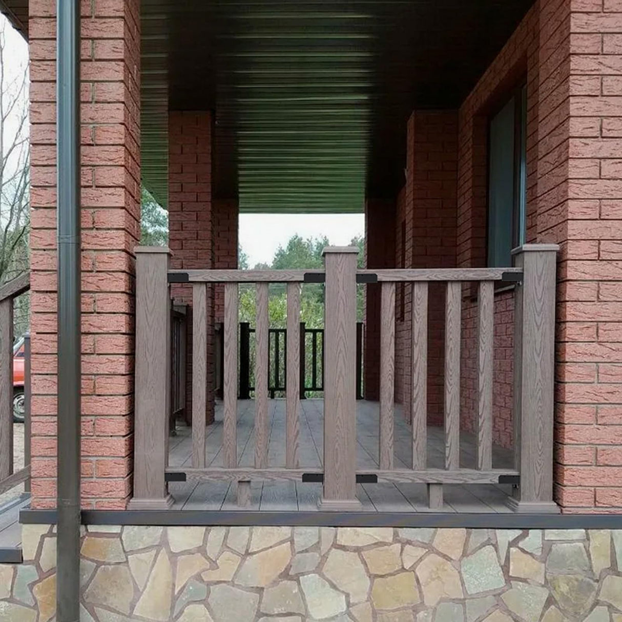 Sumnacon Deck Railing Bracket Connectors 24 pcs Stainless Steel Railing Bracket for 2''x4'' Wood Post Sturdy Railing Connectors with Screws for Fence Black Railing Bracket Kit for Deck Project Sumnacon