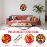 Skyboda Phoenix Diamond Art Hanging Kit for Adult, Special Shaped Rhinestone, Double Sided DIY Acrylic Diamond Art Painting Window Pendants Home Garden Wall Hanging Kits Hanging Ornament Skyboda