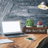 Hello Sweet Cheeks Bathroom Decor Box, VOOWO Nice Butt Bathroom Decor Box, Funny Toilet Paper Holder Wooden Toilet Paper Box for Rustic Farmhouse Bathroom Decor, Storage Baskets for Bathroom (Brown) VOOWO