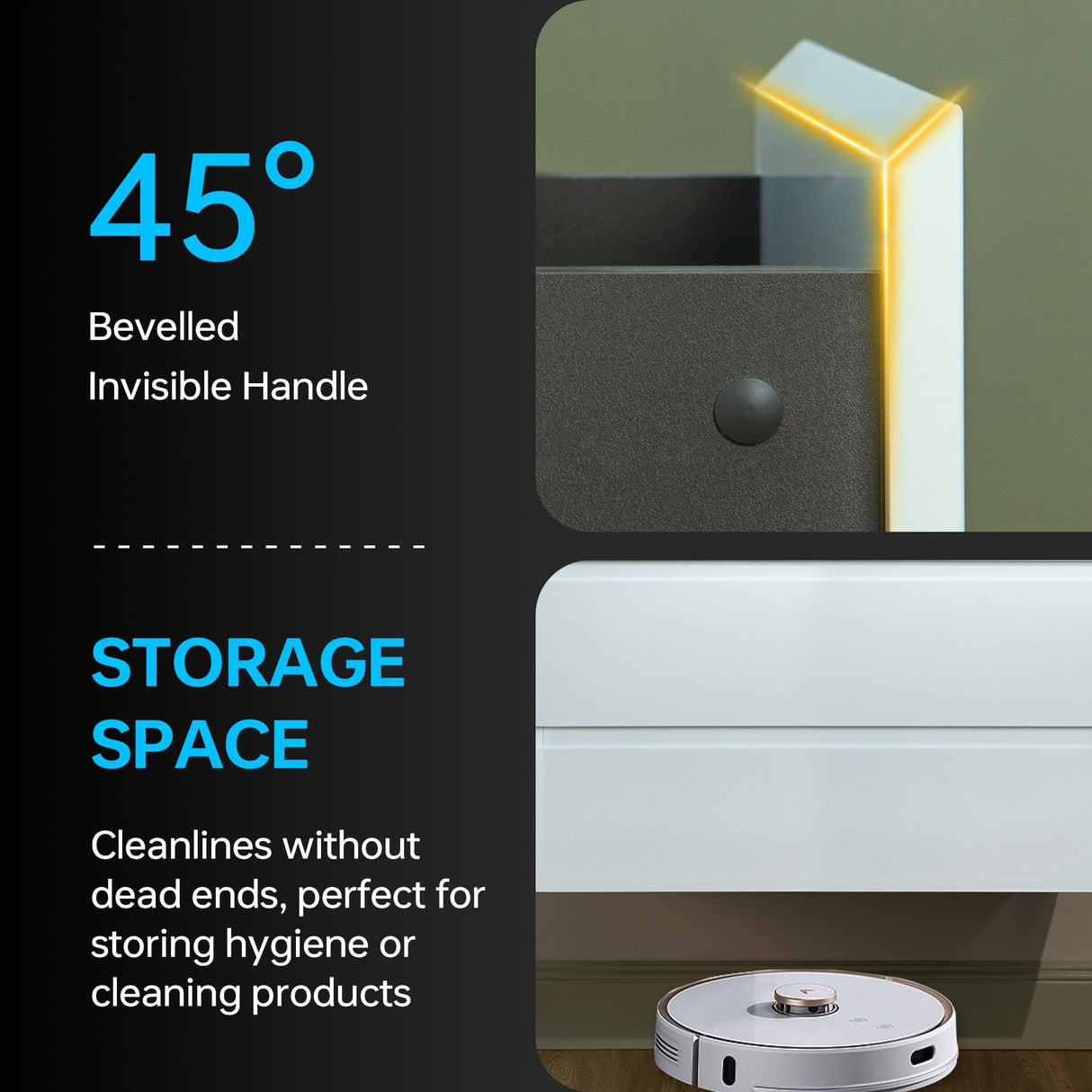 WOODBRIDGE 23-5/8 in. W x 19-5/8 in. D Wall Mounted Floating Vanity in Glossy White with Resin Composite Vanity Top in Glossy White WOODBRIDGE