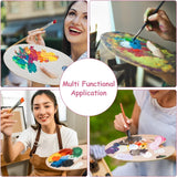 Dxlam Palette Wooden Paint Palette, 2PCS Painting Palette Paint Tray Palettes for Acrylic Watercolor Oil Paint DIY Art Craft Painting Dxlam