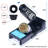 YIHUA X-4 Premium Soldering Iron Holder with Brass Wool, Cleaning Sponge and Solder Tip Slots YIHUA