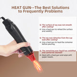 handysienda Candle Making Kit Supplies for Adults, DIY Soy Candle Make Set for Beginners, with Heat Gun, 900ml Pouring Pot Metal Pitcher, Thermometer, Candle Making Accessories handysienda