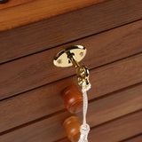 Changsuo Wooden Jewelry Box for Women, Organizer Box of Solild Wood with Combo Lock for Jewelries, Watches, Necklace, Ring, Storage Box (Dark Brown) Changsuo