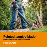 Fiskars 28" Hookaroon Saves Your Back - Lift, Drag, & Load Heavy Rounds of Firewood and Split Wood - Sharp and Lightweight Pick Tool for Logs - Pickaroon Logging Tool - Forestry Tools Fiskars