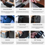 VAULTEK Slider Series Rugged Smart Handgun Safe Quick Auto-Open Sliding Door Pistol Safe with Rechargeable Li-ion Battery (Biometric + ViSN WiFi) VAULTEK