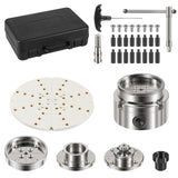 4 Inch Wood Lathe Chuck Set 1" x 8 tpi, Self Centering 4 Jaw Wood Turning Chuck set with 3 frequently used types of Jaws Deargooday