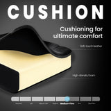 N-GEN GAMING Video Gaming Chair with Footrest High Back Ergonomic Comfortable Office Computer Desk with Lumbar Support Height Adjustable with PU Leather Recliner for Adults Women Men (Black) N-GEN GAMING