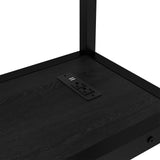 Ball & Cast Bunk Bed Queen Over Twin XL with Desk and USB Port, Metal Bunk Bed with Led Lights & Storage Shelves, Queen Size Loft Bed for Teen,Safety Guardrail and Ladder,No Box Spring Needed,Black Ball & Cast