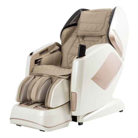 Osaki OS-Pro Maestro 4D Zero Gravity Massage Chair with Heated Rollers, L-Track Design, Touch Screen Remote (Ivory) Osaki