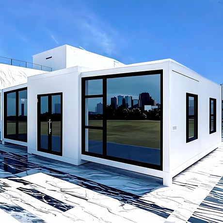 Tiny Homes for Sale Prefab,Portable Expandable Folding Tiny Houses to Live in for Adults,Small Mobile Foldable Modular Container Cabin Kit Bedroom Kitchen Bathroom Customized Space Luxury Garden House Generic