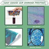 MOER SKY 5D Diamond Painting Soccer Art Embroidery Cross Stitch Full Round Drill DIY Crystal Beads Fantasy Craft Kit Art 12x16 Inch MOER SKY