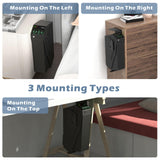 Z ZLJUAN Mounted Gun Safe for Pistols,Quick-Access Handgun Safe for Nightstand Bedside Desk Bed Gun Safes,Pistol Safe with Keypad Lock,Key (Drop Down Safe(Keypad)) Z ZLJUAN