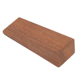 4 Pcs Wooden Door Stopper, Dark Brown Triangular Anti Slip Door Wedge Stopper for Bedroom Living Room Bathroom Hztyyier