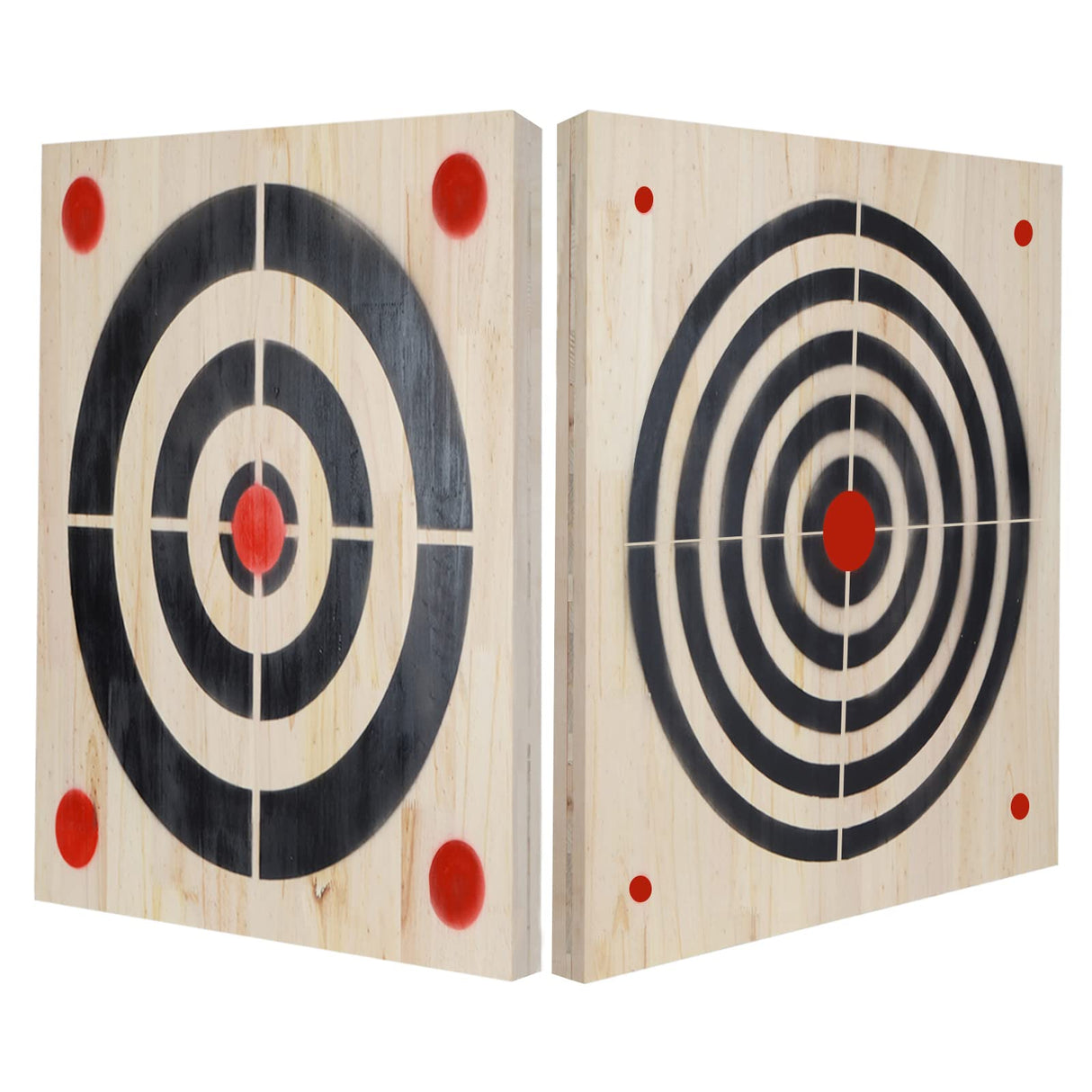 Heavy Wooden Axe Throwing Target & Knife Throwing Target with Handles FYANER