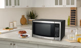 Emerson MWI1212SS Countertop Microwave Oven with Inverter and Button Control, LED Display 1000W 10 Power Levels, 8 Auto Menus, Glass Turntable and Child Safe Lock, 1.2 Cu. Ft, Stainless Steel Emerson
