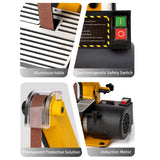 Nototec 1 x 30 inch Belt Sander for Woodworking, Powerful Bench Belt Sander For Metal Working with 1/3HP motor, 10A Belt Grinder nototec