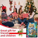 50-Page A5 Cat Diamond Art Painting Notebook for Adults - Holiday & Birthday Gift Journal FRANDEK